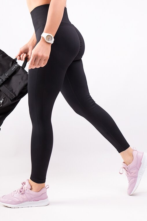 Legginsy bezszwowe push up czarne LIFT