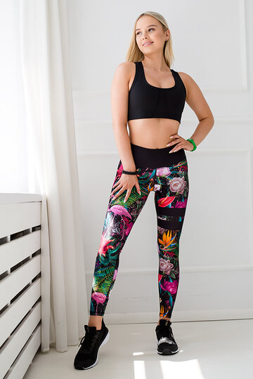 elastyczne legginsy sportowe