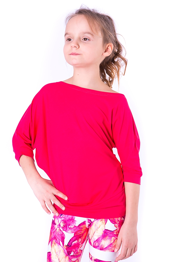 różowa bluzka do tańca dla dziecka 